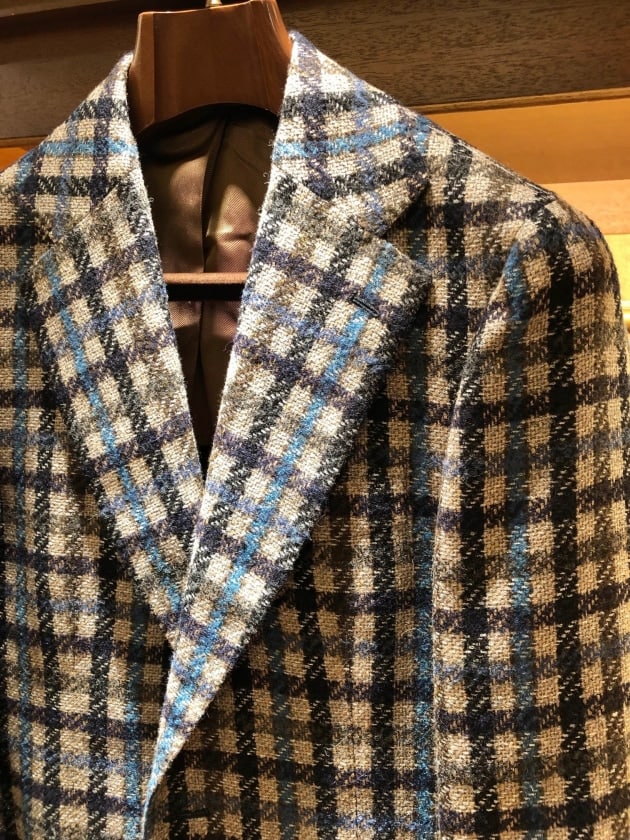 STILE LATINO ツイードジャケット BEAMS F ブルー チェック Stile Latino」ディレクター中村オススメのジャケットとおまけ