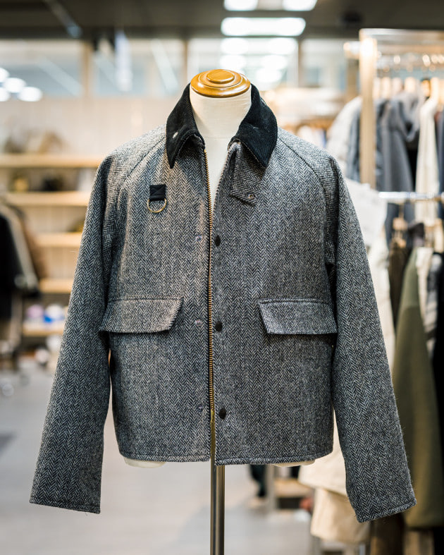 Barbour × BEAMS F 別注 SPEY ショートブルゾン グレー | www