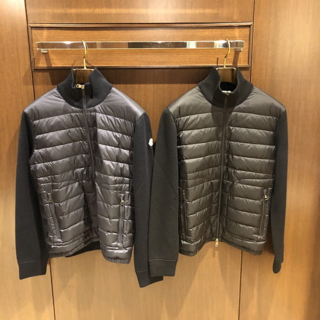 写真追加しましたダグ付き MONCLER / ニット×ナイロン ダウン