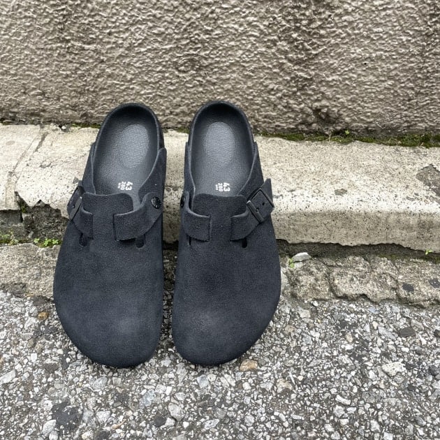 Beams別注BIRKENSTOCKビルケンシュトックBOSTONボストン38黒 - 靴