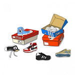 モリソーと気になるクツ達。