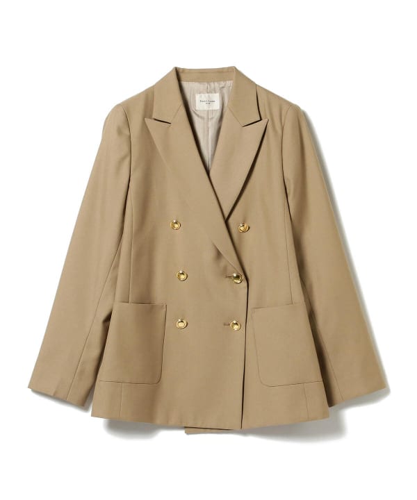 最終Demi-Luxe BEAMS ベージュ ダブルジャケット　金ボタン 秋へ繋ぐ！気軽に羽織れるアイテム3選｜ビームス 二子玉川｜BEAMS