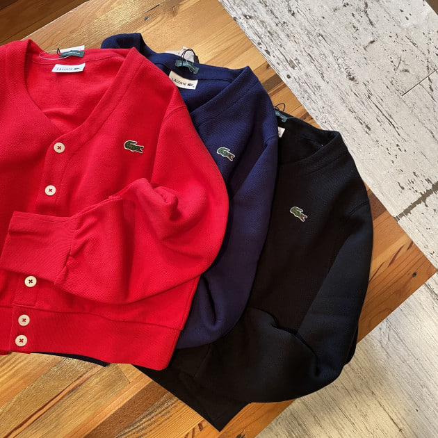 LACOSTE - ラコステ ビームスボーイ 別注 Vネックカーディガン