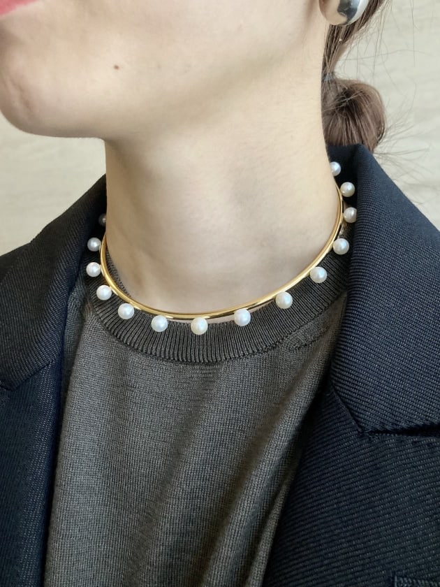 Bijou de M ビジュードエム Pearl Choker ミオハルタカ | www.jarussi