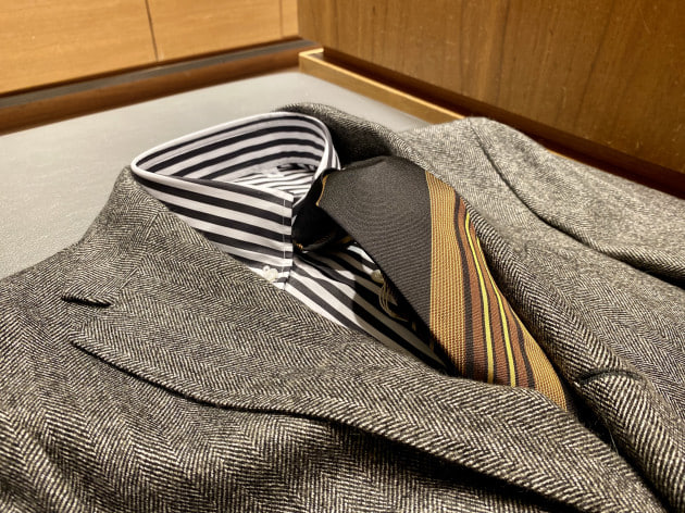 LARDINI（ラルディーニ）＞イタリアンなヘリンボーンジャケット