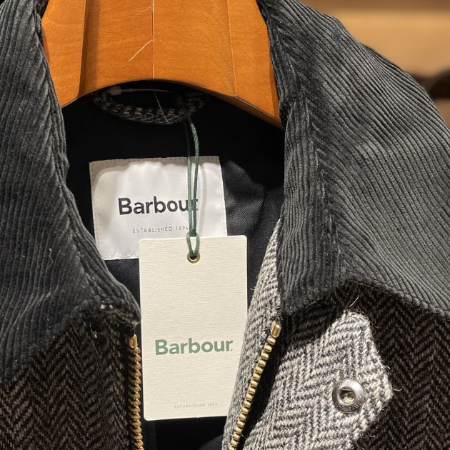 お色はブラックですBarbour バブアー speyスペイbeams別注ツイード ...