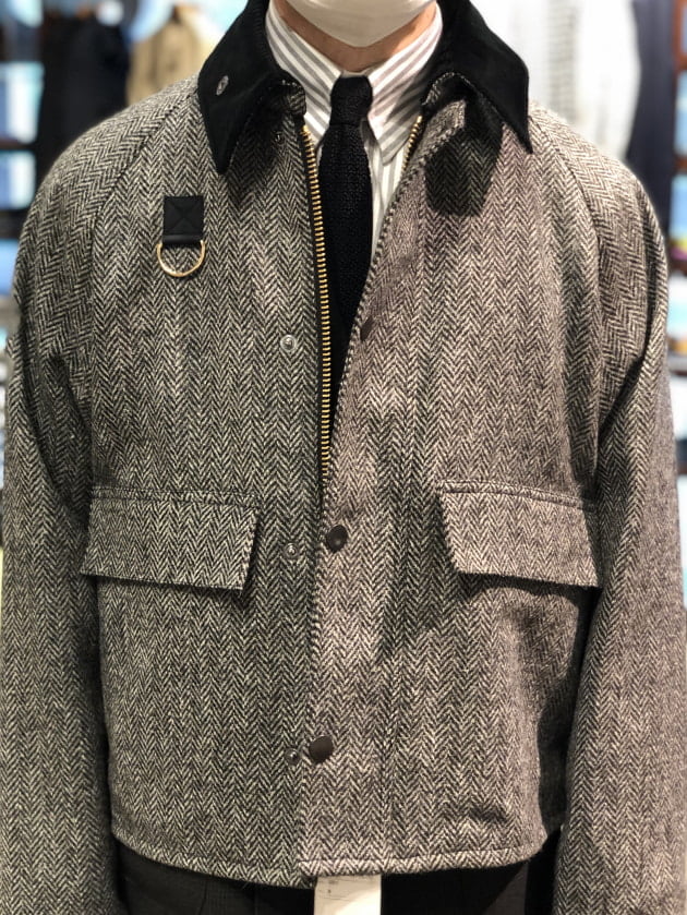 Barbour × BEAMS F / 別注 SPEY ヘリンボーン柄SPEY