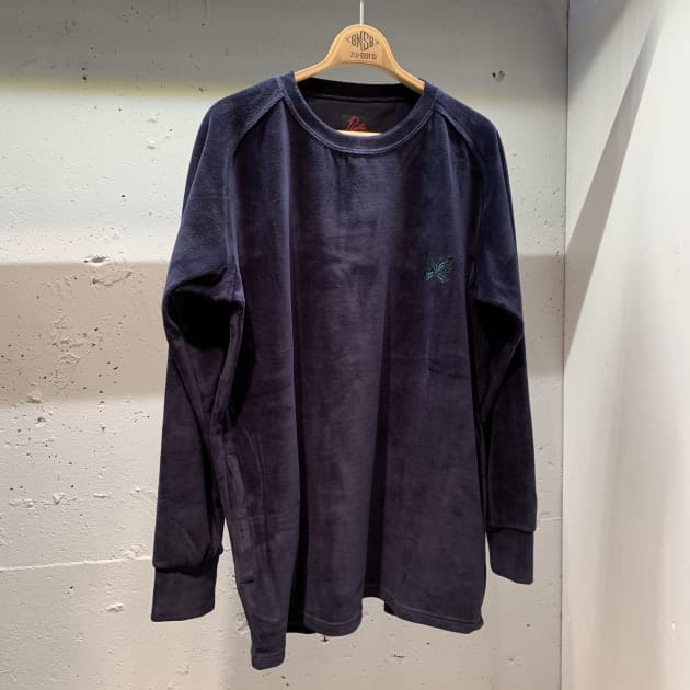 安いそれに目立つ NEEDLES × BEAMS BOY 別注 Velour Crew ベロア