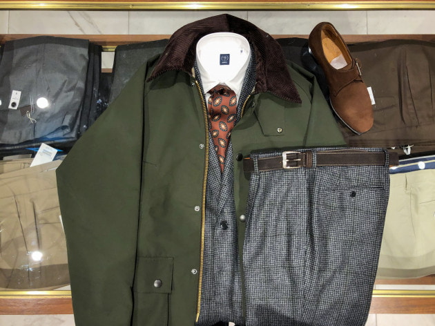 Barbour BEDALE 38セージ国内正規品 試着程度