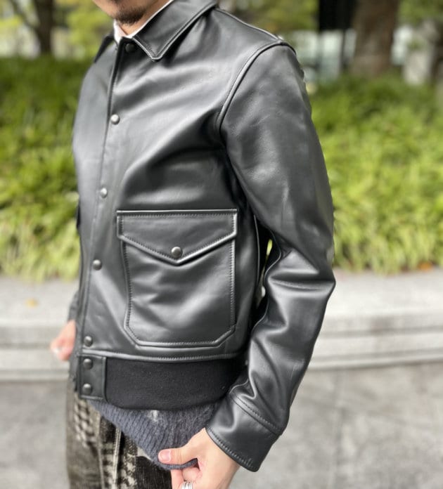第一ネット BEAMS PLUS 】MIL Blouson Leatherブルゾン A2（今夜もシュル ジャケット・アウター