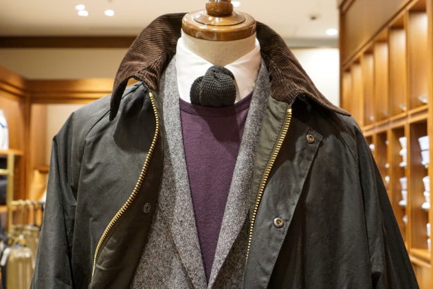 BEAMS Barbour別注ロングコート