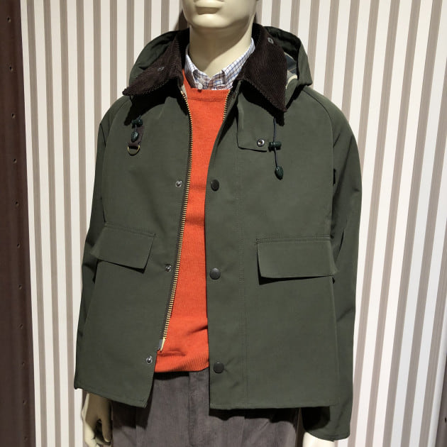 状態BARBOUR バブアー BEAMS F 別注 SPEY 2レイヤー　スペイ