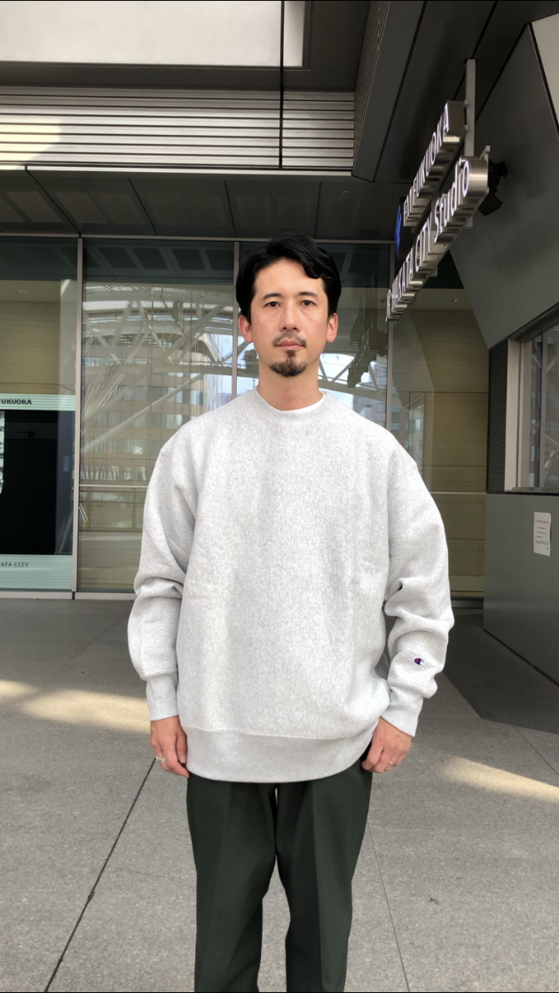 【送料無料/新品】  min-nano champion クルーネックスウェットシャツ beams スウェット