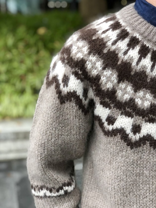 BATONER (バトナー) women MOHAIR NORDIC CREW NECK / モヘア
