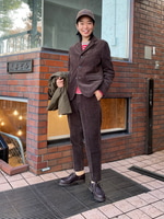 コーデュロイセットアップできちんと！