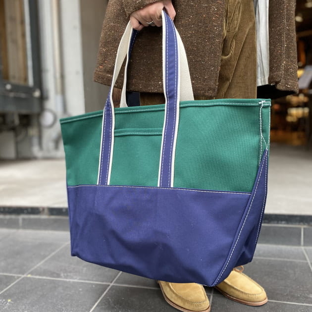 注目 L.L.BEAN TOTE BAG トートバッグ カスコベイトート ツートン