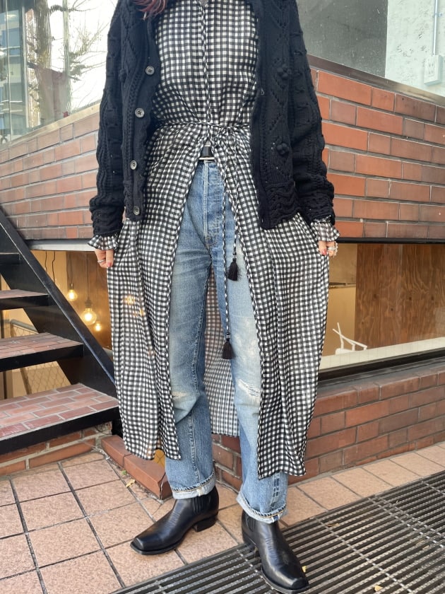 レトロ可愛いチェックシフォンワンピース！♡｜ビームス ボーイ