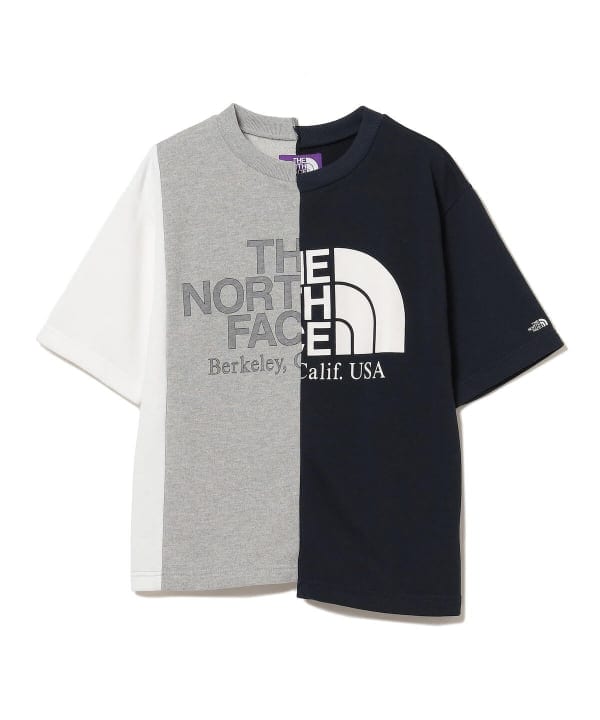 North face best sale asymmetry logo tee