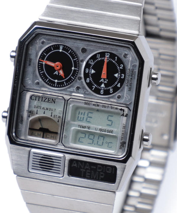 シチズン × ビームス コラボ アナデジテンプ ラウンド - 腕時計(アナログ)