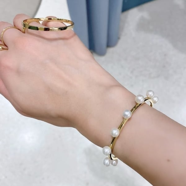 Bijou de M Dot pearl bangle ドットパールバングル（モードと