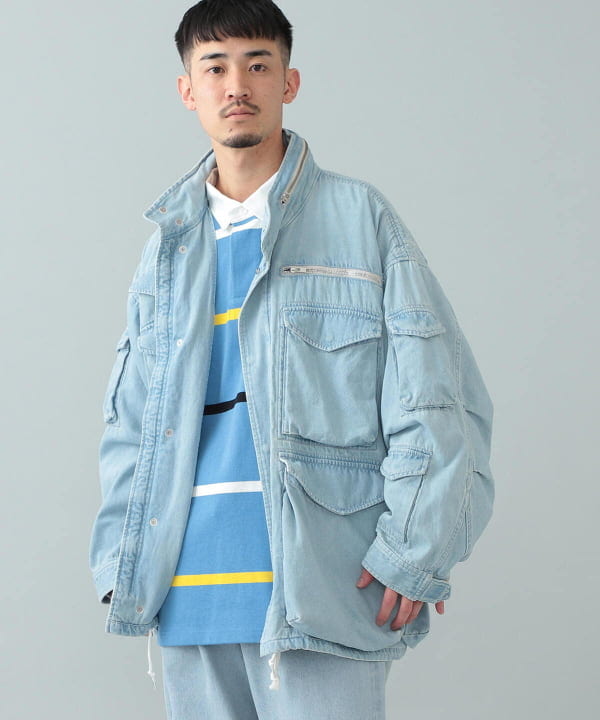 トップ BEAMS WASH定価¥24200 ICE ジャケット M65 ユーティリティ G