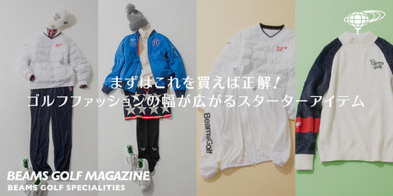 美品】22年秋冬モデル BEAMS GOLF ブロックチェック 切替シャツ+