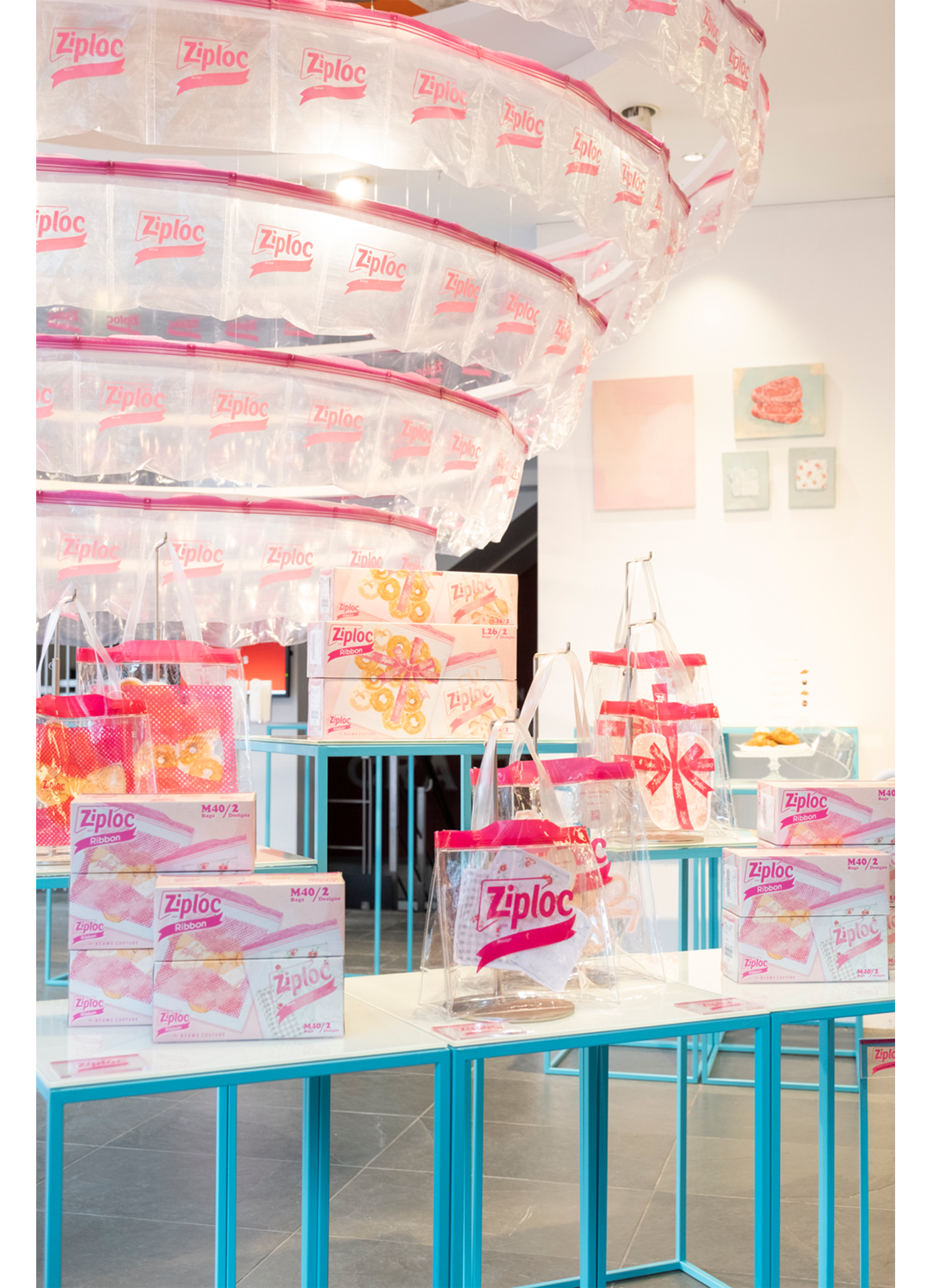 新発売を記念したポップアップストアイベント 「Ziploc Ribbon