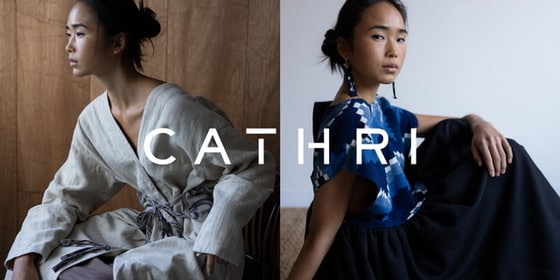 CATHRI的最新系列，该品牌融合了重要无形文化财产久留米笠。