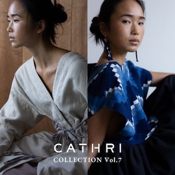 重要無形文化財の久留米絣を取り入れたブランド〈CATHRI〉の最新コレクション