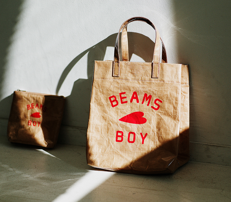 Revival of BEAMS BOY Logo shopping bag of 20 years ago NEWS BEAMS