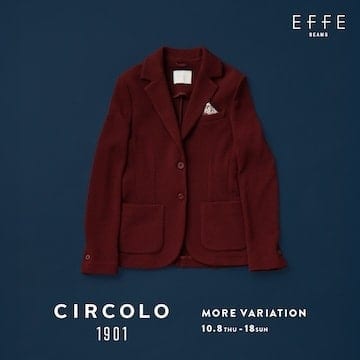 イタリアのテキスタイルメーカーが展開する、洗練された大人のためのブランド〈CIRCOLO1901〉のモアバリエーションを開催