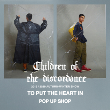 ヴィンテージバンダナシリーズの販売と2019年秋冬先行予約会開催！Children of the Discordance 2019 / 2020 AUTUMN-WINTER SHOW TO PUT THE HEART IN POP-UP SHOP