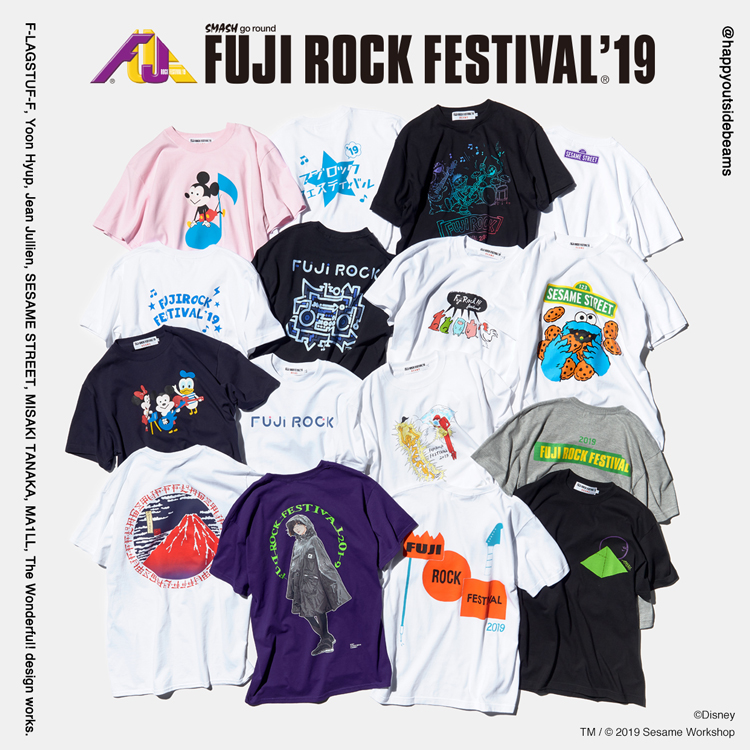 FUJI ROCK FESTIVAL'19 × BEAMS オフィシャルTシャツの予約をスタート ...