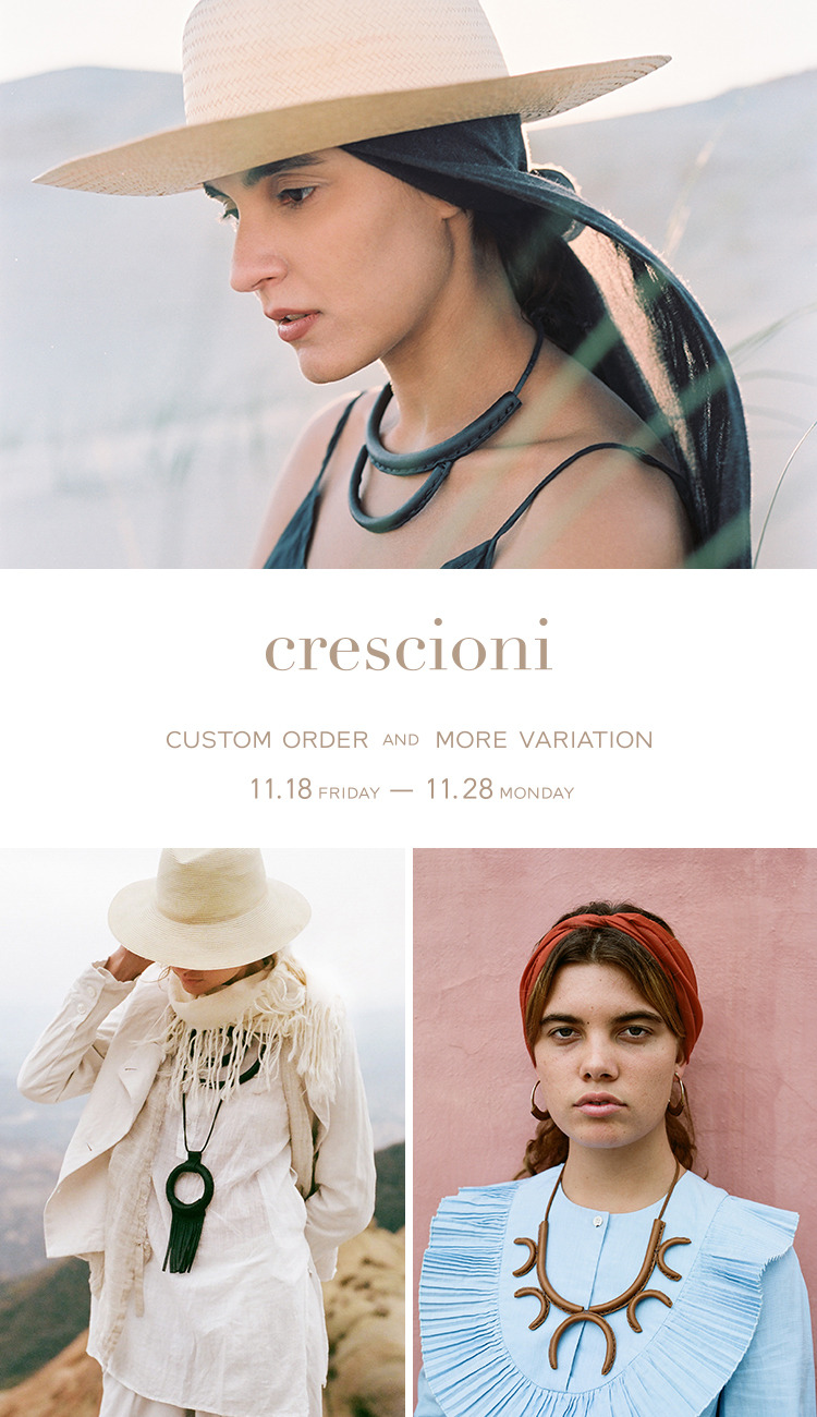 crescioni】クレッシオーニ arc necklace-