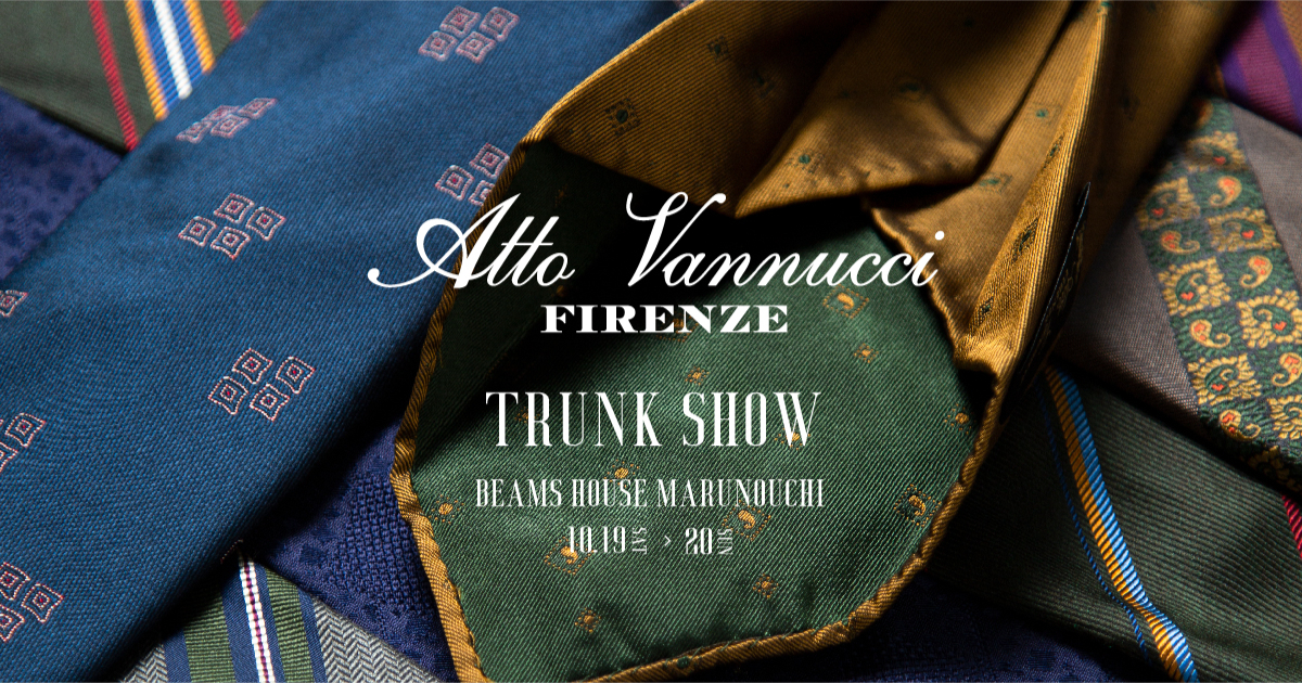 フィレンツェのネクタイ工房＜Atto Vannucci＞オーダー会開催