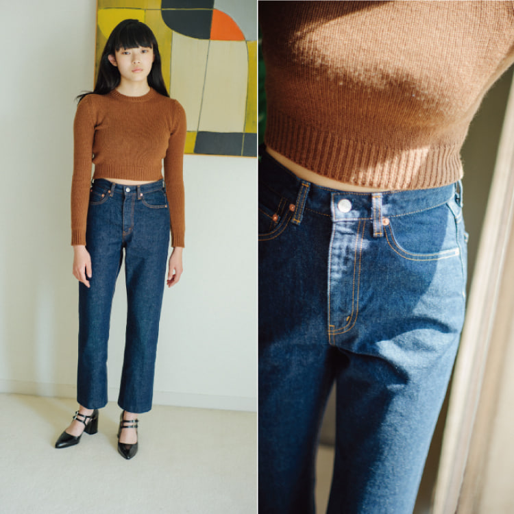 THE SHISHIKUI シシクイ basic jeans brown 26-