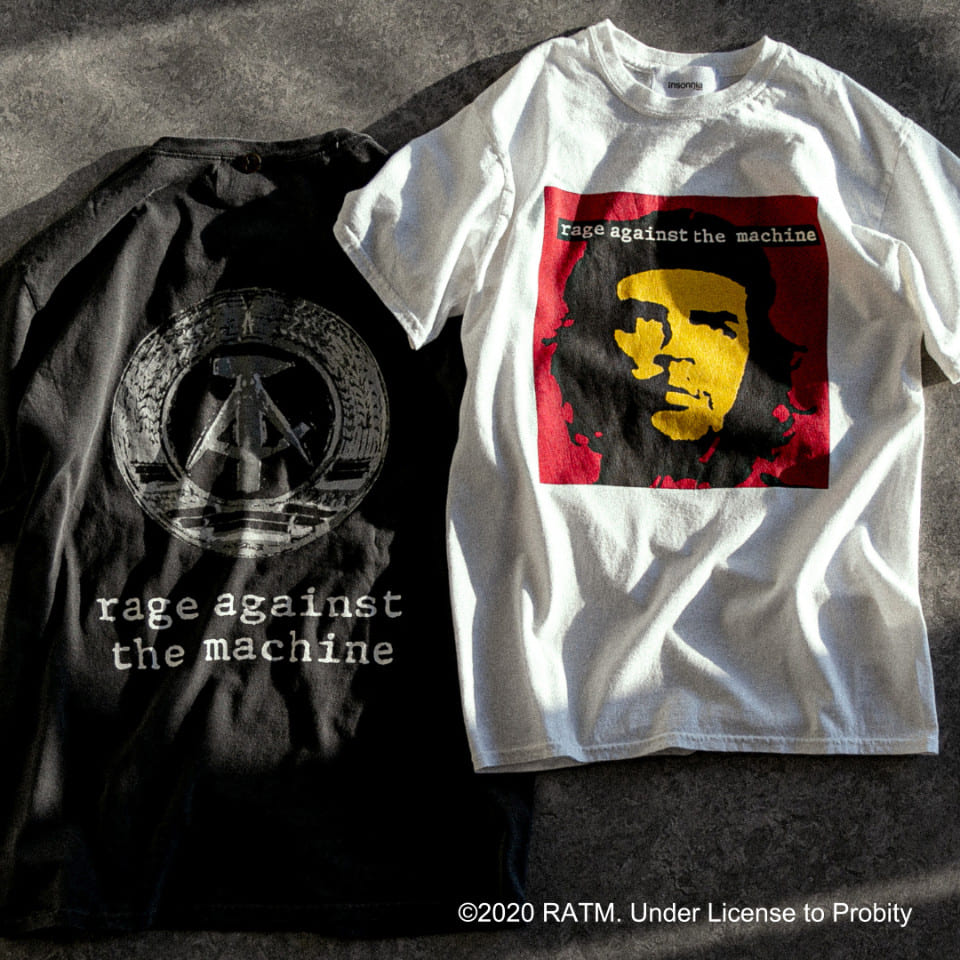 Rage Against the MachineのTシャツを＜Insonnia PROJECTS＞が復刻｜BEAMS