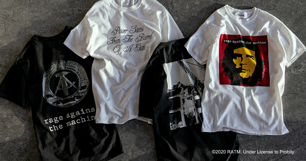 Rage Against the MachineのTシャツを＜Insonnia PROJECTS＞が復刻｜BEAMS