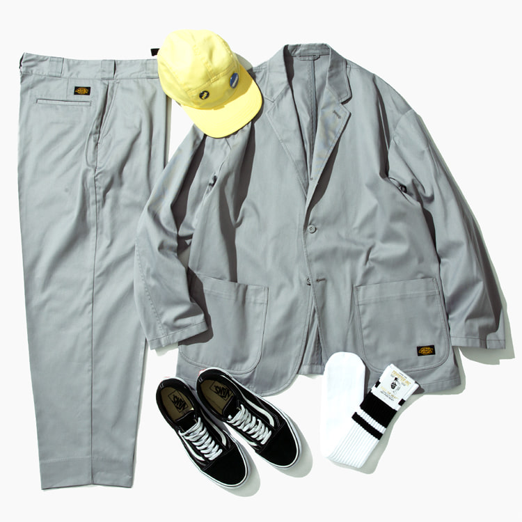 Dickies TRIPSTER SUIT セットアップ S グレー-