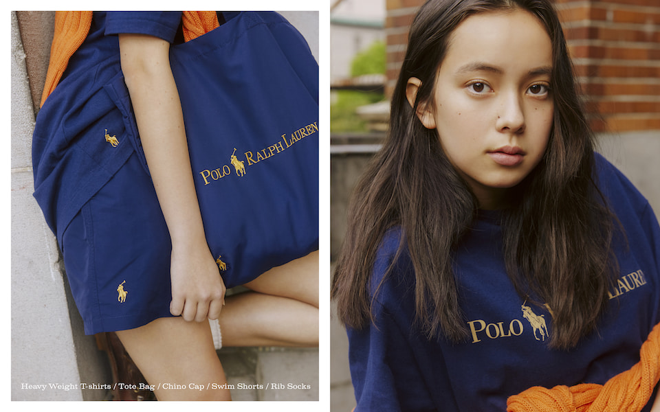 超レア最新 BEAMS 別注POLO RALPH LAUREN Navy Gold Logo パーカー