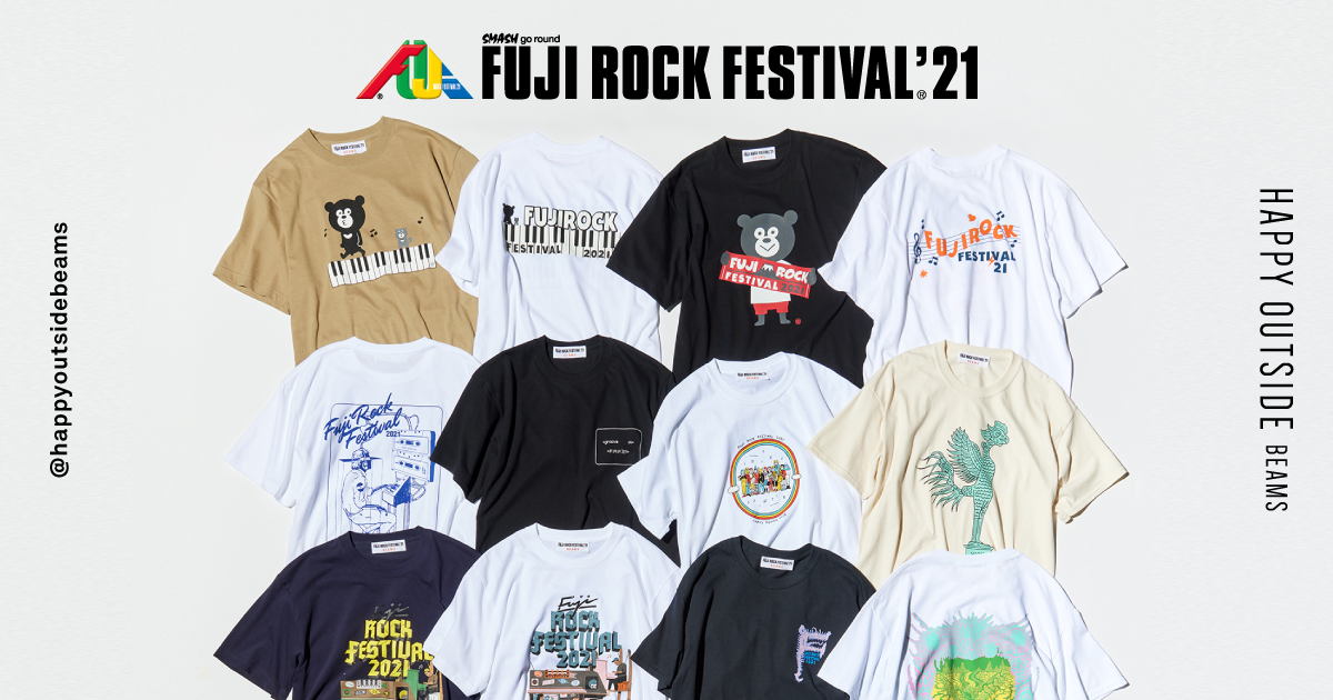 FUJI ROCK FESTIVAL'21 × BEAMS オフィシャルTシャツの予約受付が
