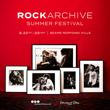 60年代より音楽史を記録する写真家団体＜rockarchive＞のポップアップイベントを開催