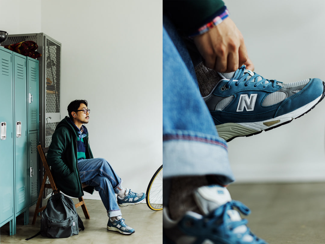 NEW BALANCE＞の定番モデル『991』から＜BEAMS PLUS＞の