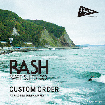 RASHスタッフによるアテンドと採寸のもと、イメージとサイズのあった一着を。サーフウエットスーツブランド＜RASH WET SUITS CO.＞のカスタムオーダー会を開催