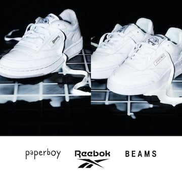 BEAMSが盟友「PAPERBOY」と手がけた新たな＜Reebok＞『Club C 85』『Club C Legacy』をメインに スペシャルコラボレーションが登場！！