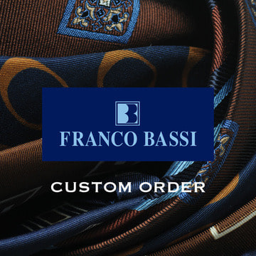 ワンポイント刺繍などお好みのネクタイがお作りいただける〈FRANCO BASSI〉カスタムオーダー開催