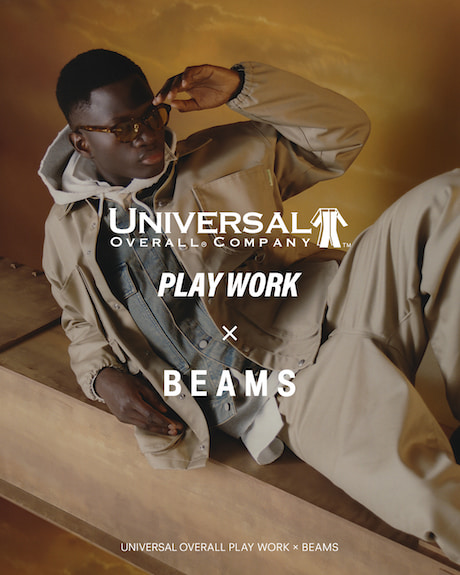 UNIVERSAL OVERALL PLAY WORK〉に別注。 ワークとアウトドアを融合し