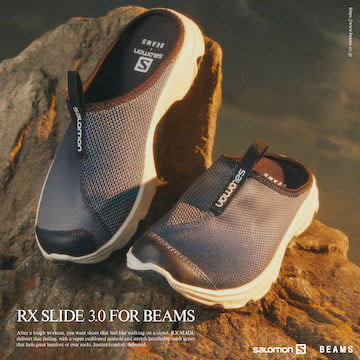 前回好評を博した〈SALOMON〉の別注 リカバリーサンダルの『RX SLIDE 3.0』が新たに登場！
