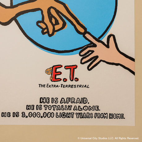 BEAMS×naijel graph E.T. シルクスクリーン直筆サイン 映画『E.T.』の40周年を祝し製作したNAIJEL GRAPHのオフィシャル