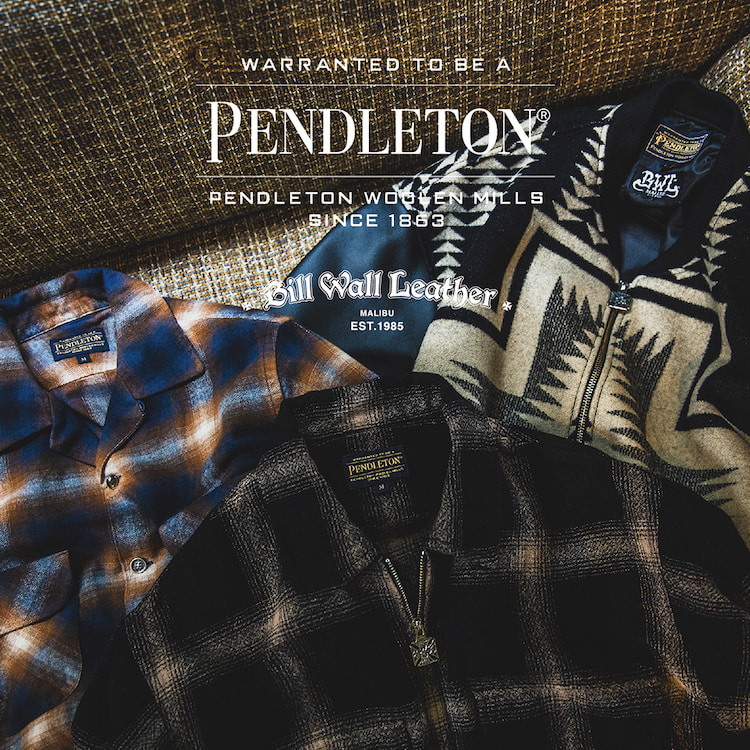 毎回好評を博す別注コレクション〈PENDLETON〉×〈Bill Wall Leather